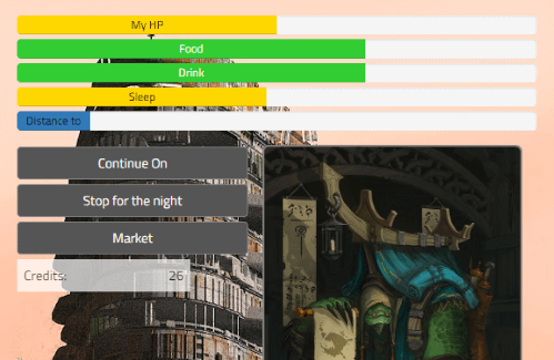 Screenshot of the space RPG
